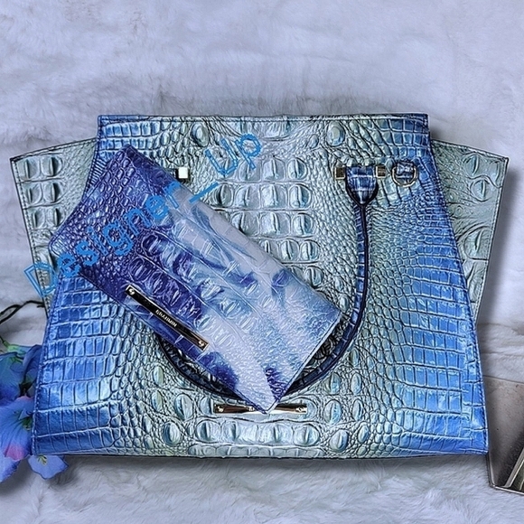 NWT Brahmin SET 2 PCS NWT Designer Purse Bag Wallet Italian Leather Designer - Picture 15 of 15